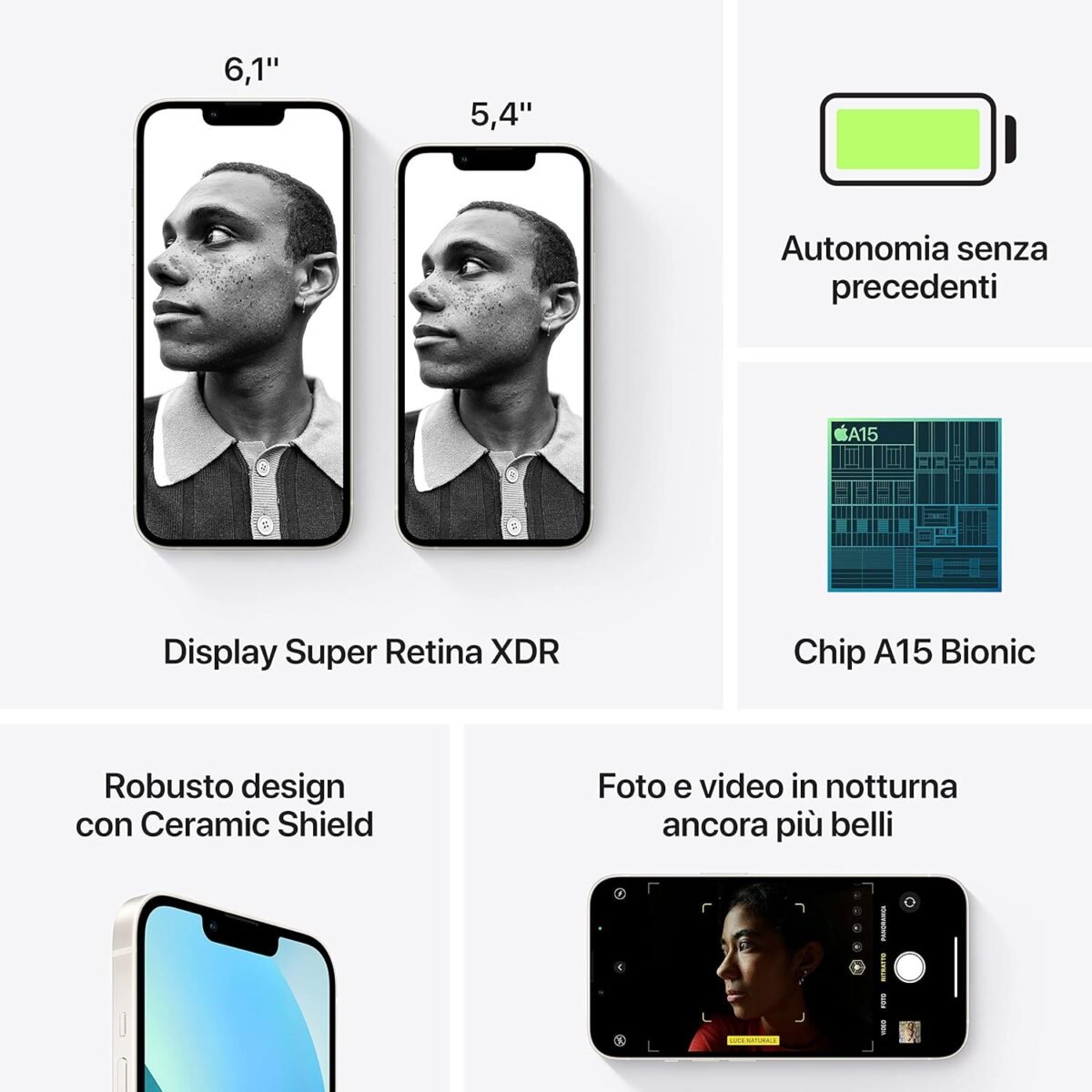 Apple iPhone 13 256GB Blanco estrella Reacondicionado Ma boutique