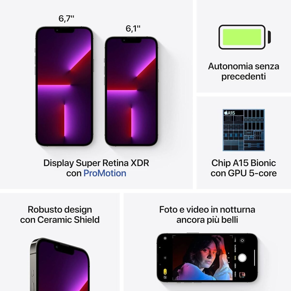 Apple iPhone 13 Pro 128GB Grafito Reacondicionado Ma boutique
