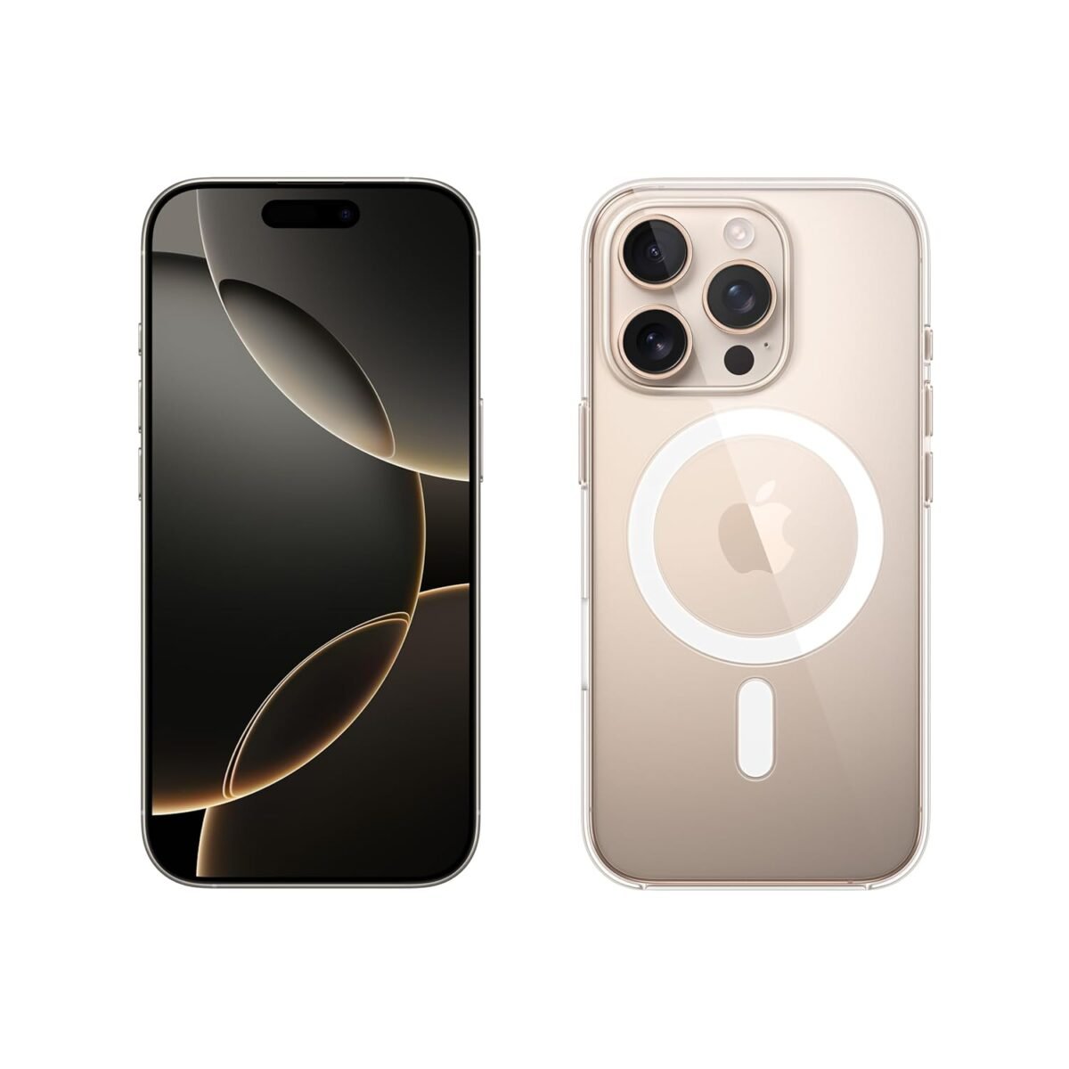 Apple iPhone 16 Pro 256 GB Titanio Blanco + Funda de Silicona con MagSafe Denim Ma boutique