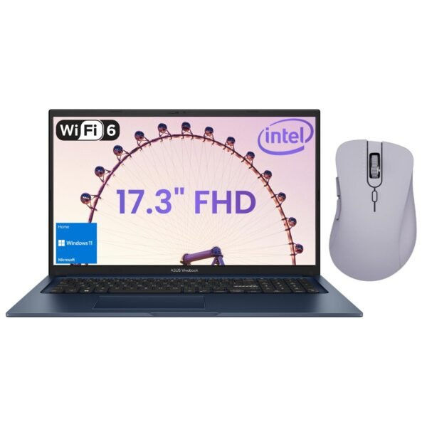ASUS Vivobook Laptop FHD IPS de 173 pulgadas Intel Core i3 1215U 16 GB de RAM SSD PCIe de 1 TB tipo C HDMI cámara web Bluetooth Wi Fi 6 Windows 11 Home azul Ma boutique