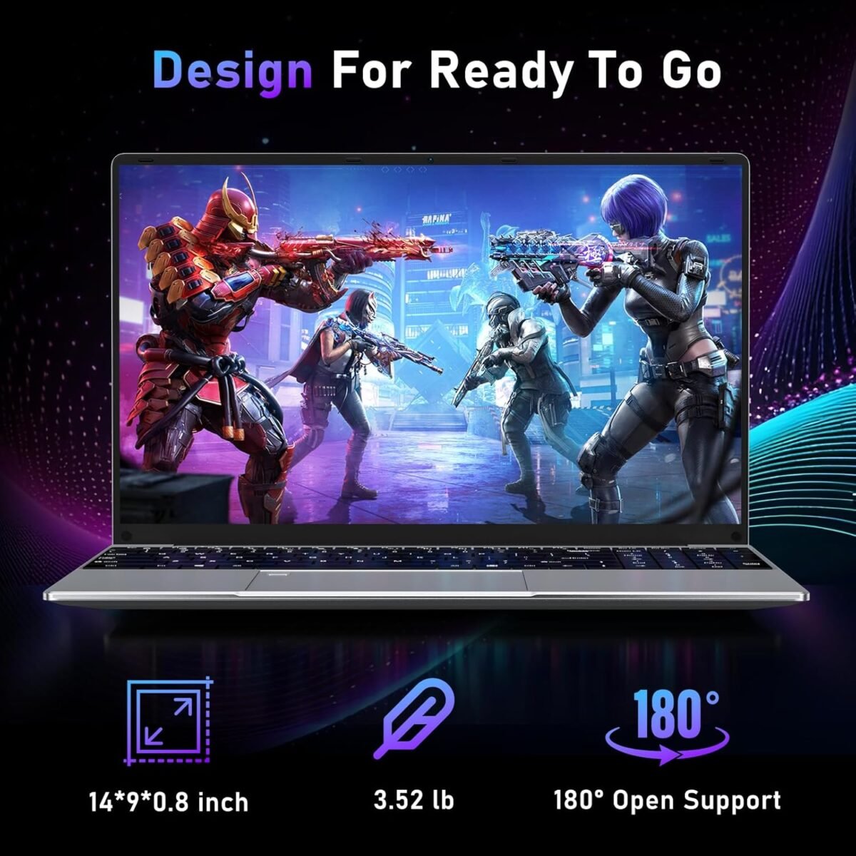NAIKLULU computadora portátil para juegos 156 pulgadas 16 GB RAM 1 TB SSD procesador AMD Ryzen 5 7430U 6C12T hasta 43 GHz gráficos AMD Radeon visualización FHD 1920 Ma boutique