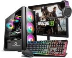 Outlet Computer Outsider Fixed Desktop PC Gaming GT1030 Monitor Keyboard Mouse Headphones Windows 11 Pro WiFi USB HDMI Monitor 27 CPU I5 RAM 32GB SSD 480GB Ma boutique